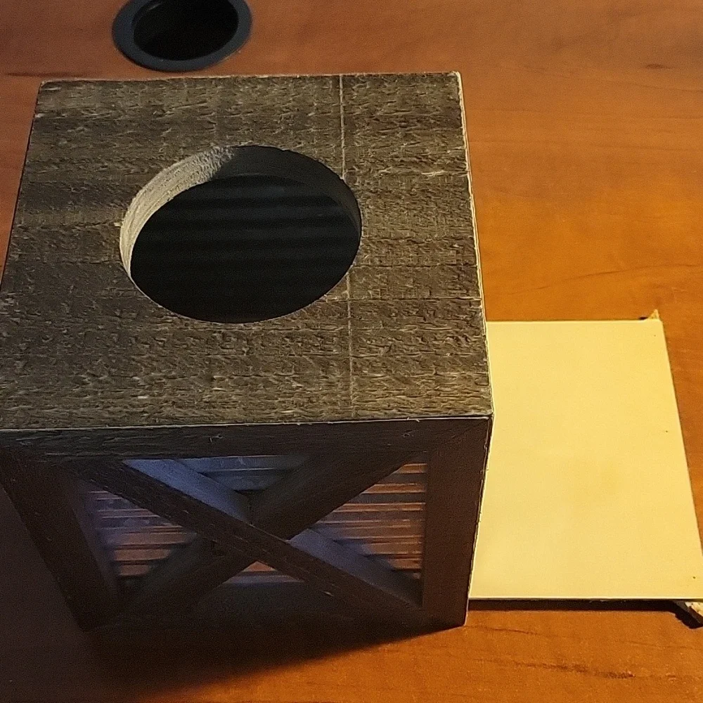 Rustic Wooden Tissue Box Holder New